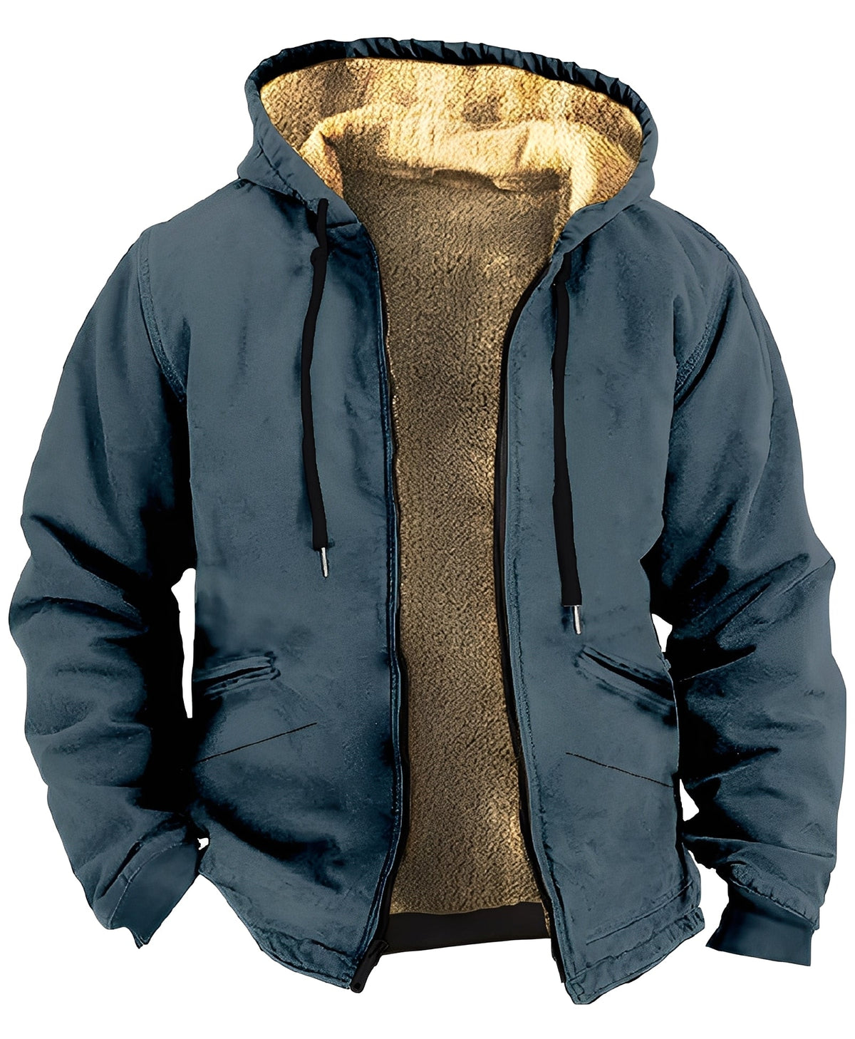 Chaqueta con capucha para hombre con estampado geométrico-Jackets for men-Casaluzia