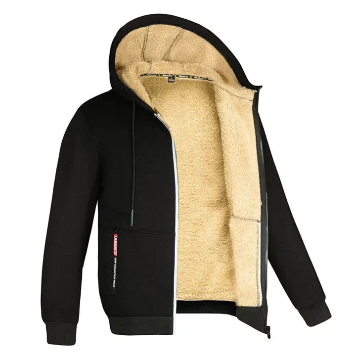 Chaqueta con capucha y forro de borreguito para hombre-Jackets for men-Casaluzia