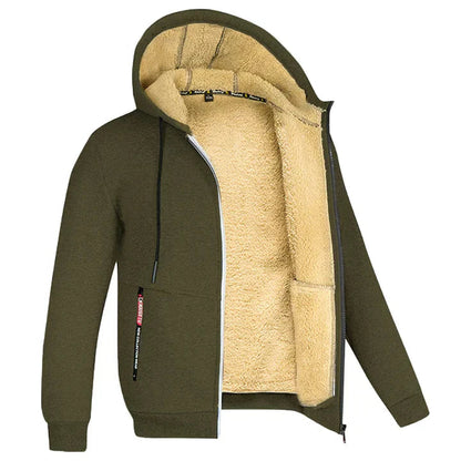 Chaqueta con capucha y forro de borreguito para hombre-Jackets for men-Casaluzia
