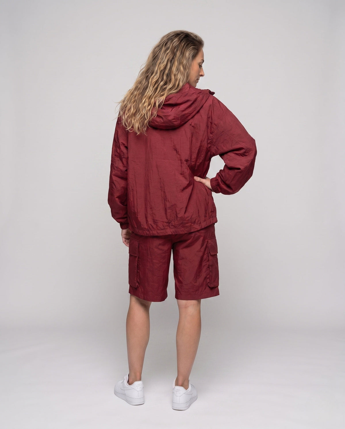 Chaqueta Cortavientos con Capucha y Cremallera para Mujer-Jacket for women-Casaluzia