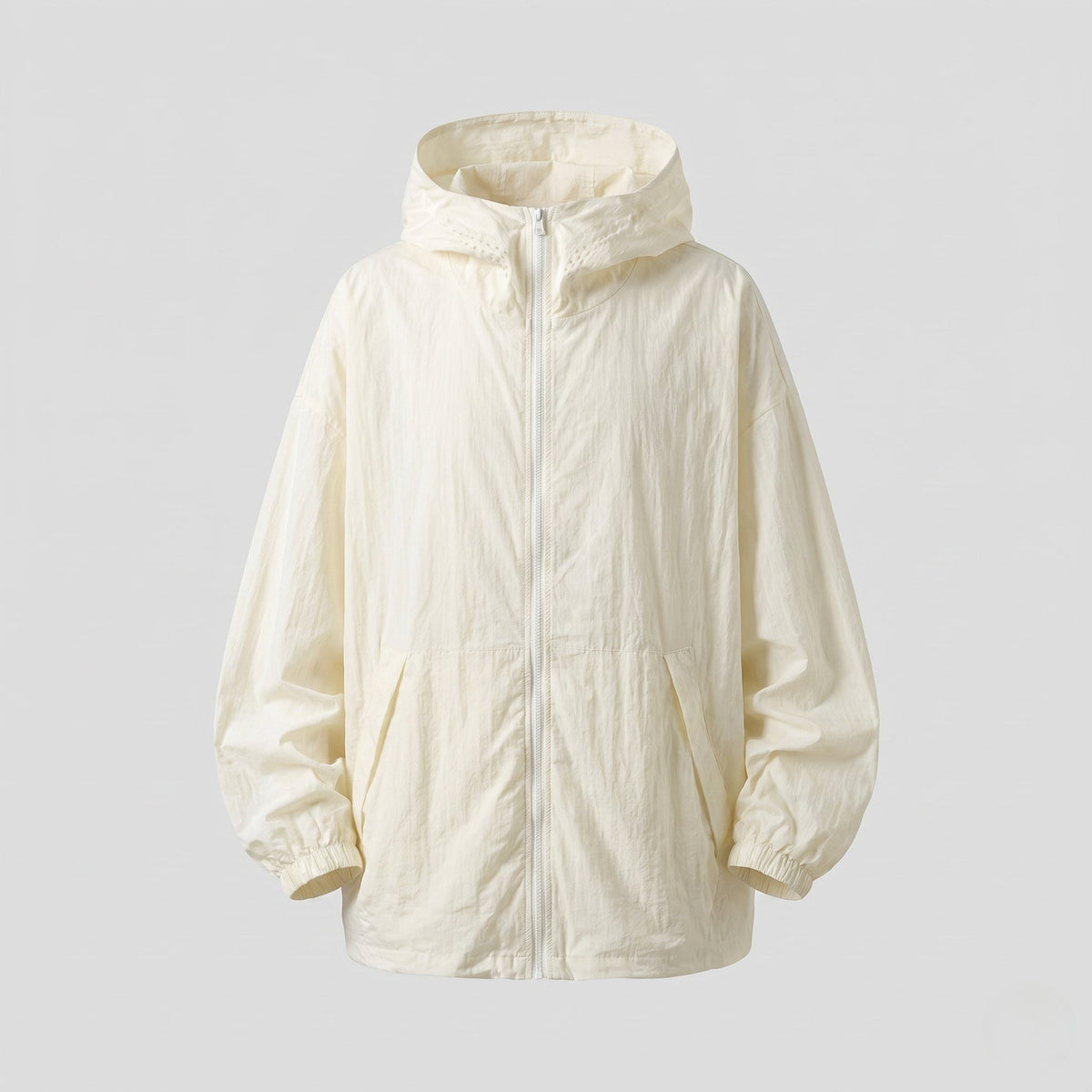 Chaqueta Cortavientos con Capucha y Cremallera para Mujer-Jacket for women-Casaluzia