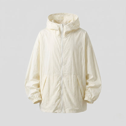 Chaqueta Cortavientos con Capucha y Cremallera para Mujer-Jacket for women-Casaluzia