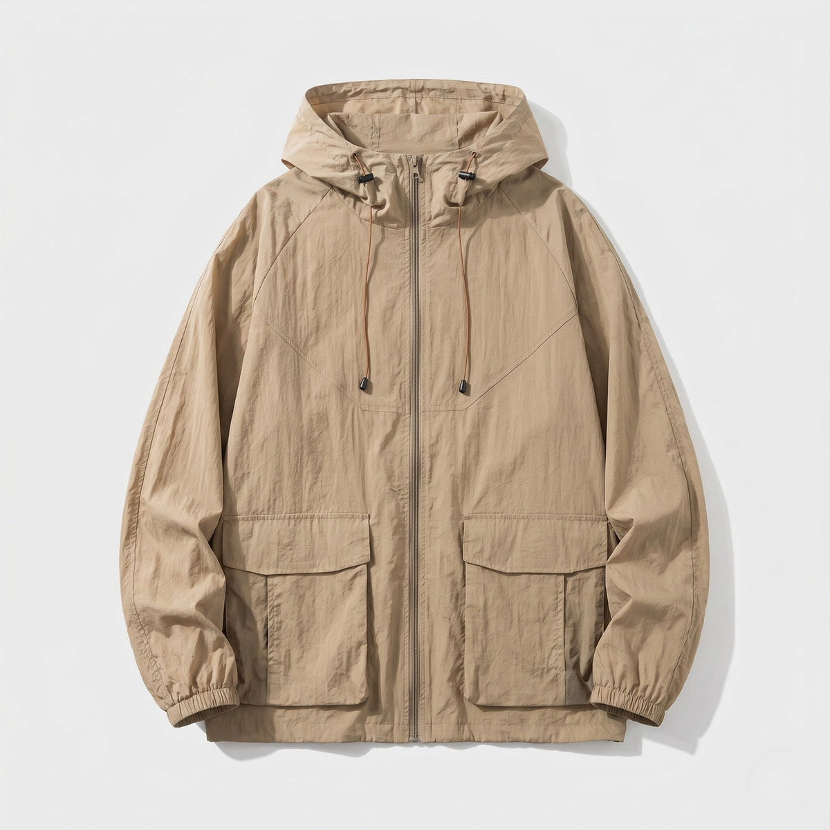 Chaqueta Cortavientos con Capucha y Cremallera para Mujer-Jacket for women-Casaluzia