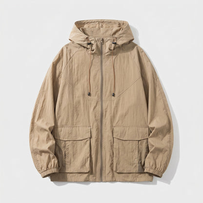 Chaqueta Cortavientos con Capucha y Cremallera para Mujer-Jacket for women-Casaluzia