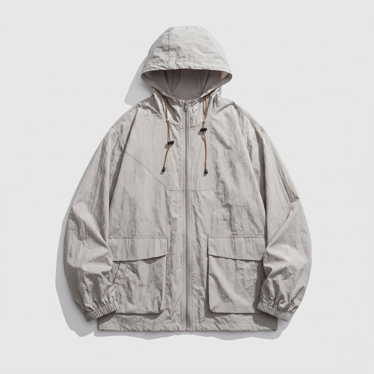 Chaqueta Cortavientos con Capucha y Cremallera para Mujer-Jacket for women-Casaluzia