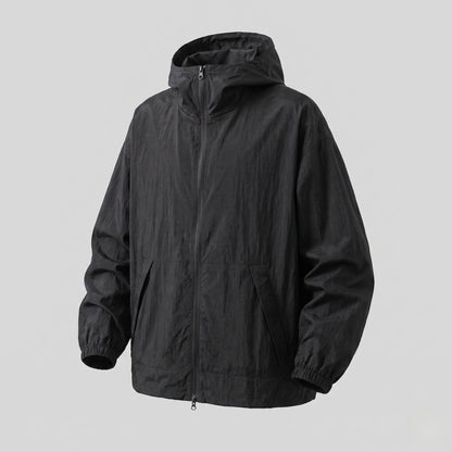 Chaqueta Cortavientos con Capucha y Cremallera para Mujer-Jacket for women-Casaluzia