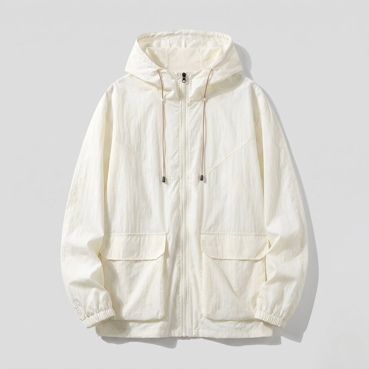 Chaqueta Cortavientos con Capucha y Cremallera para Mujer-Jacket for women-Casaluzia