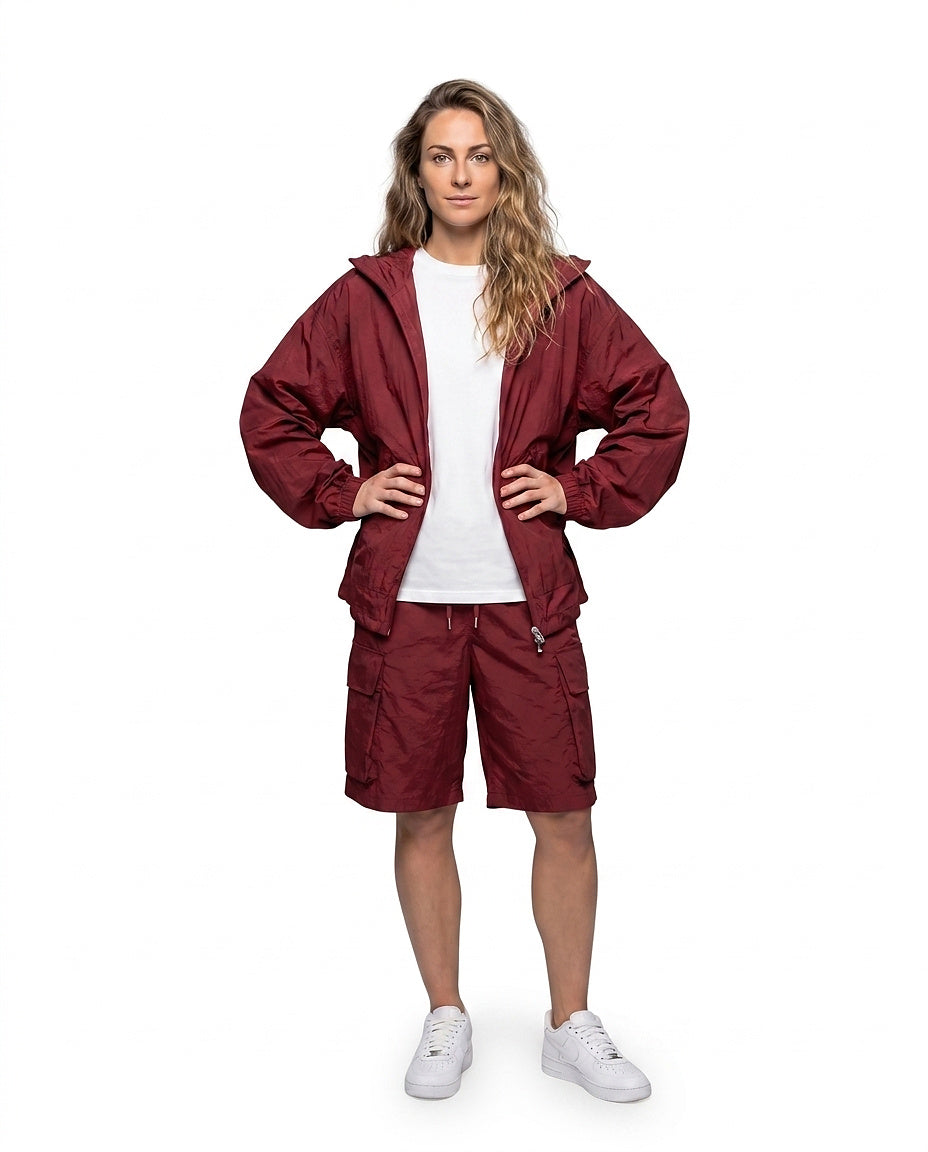Chaqueta Cortavientos con Capucha y Cremallera para Mujer-Jacket for women-Casaluzia