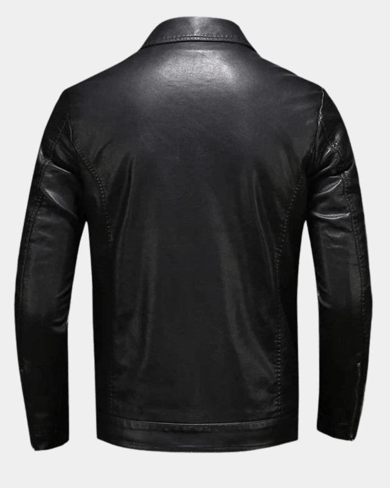 Chaqueta de material sintético para hombre con bolsillos de solapa-Jackets for men-Casaluzia
