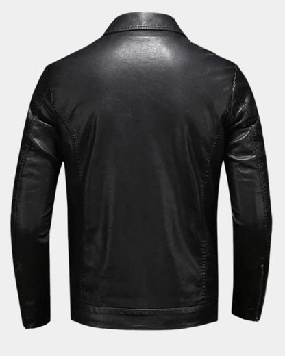 Chaqueta de material sintético para hombre con bolsillos de solapa-Jackets for men-Casaluzia