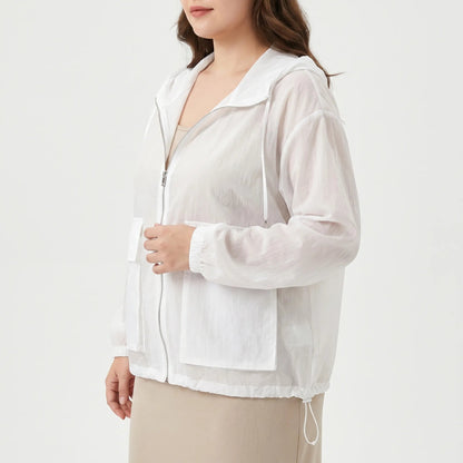 Chaqueta deportiva con cremallera y capucha para mujer-Jacket for women-Casaluzia