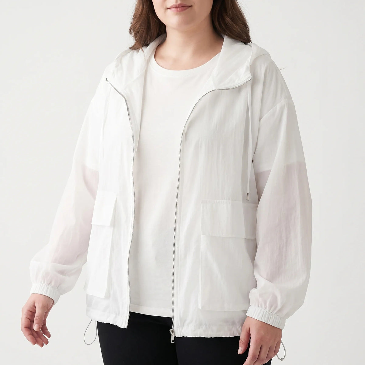 Chaqueta deportiva con cremallera y capucha para mujer-Jacket for women-Casaluzia