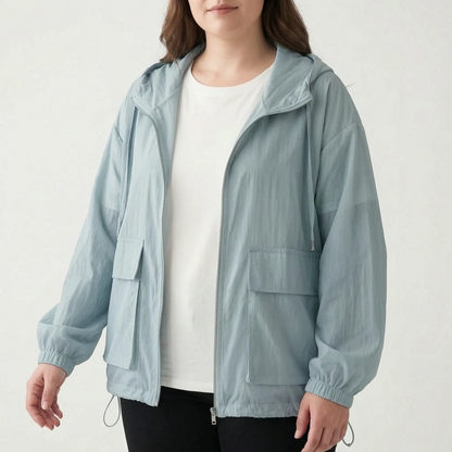 Chaqueta deportiva con cremallera y capucha para mujer-Jacket for women-Casaluzia