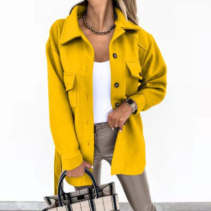 Chaqueta tipo camisa con botones para mujer-Shirts for women-Casaluzia