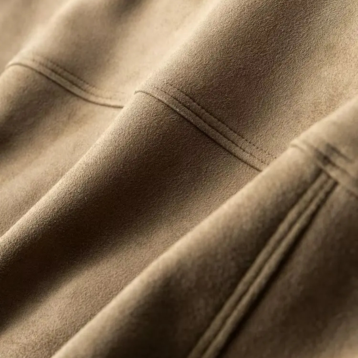 Chaqueta Trucker de ante para hombre con cierre de botones a presión-Jackets for men-Casaluzia