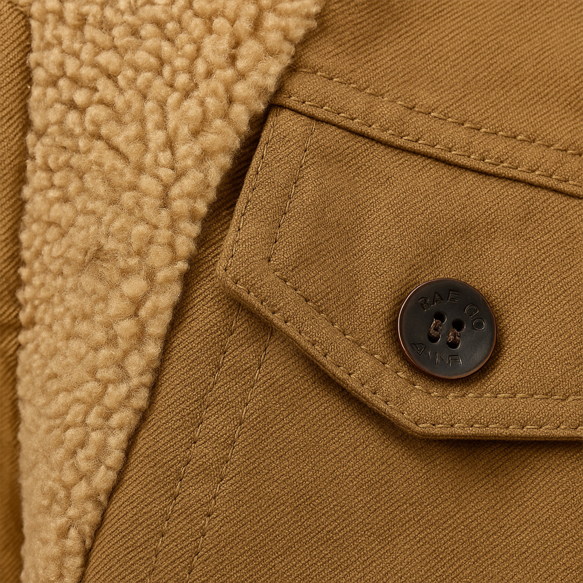 Chaqueta utilitaria para hombre con forro polar y cierre de botones-Jackets for men-Casaluzia