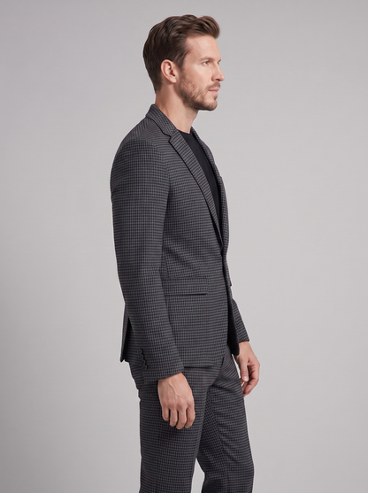 Conjunto de americana y pantalón con estampado de pata de gallo para hombre-Sets for Men-Casaluzia