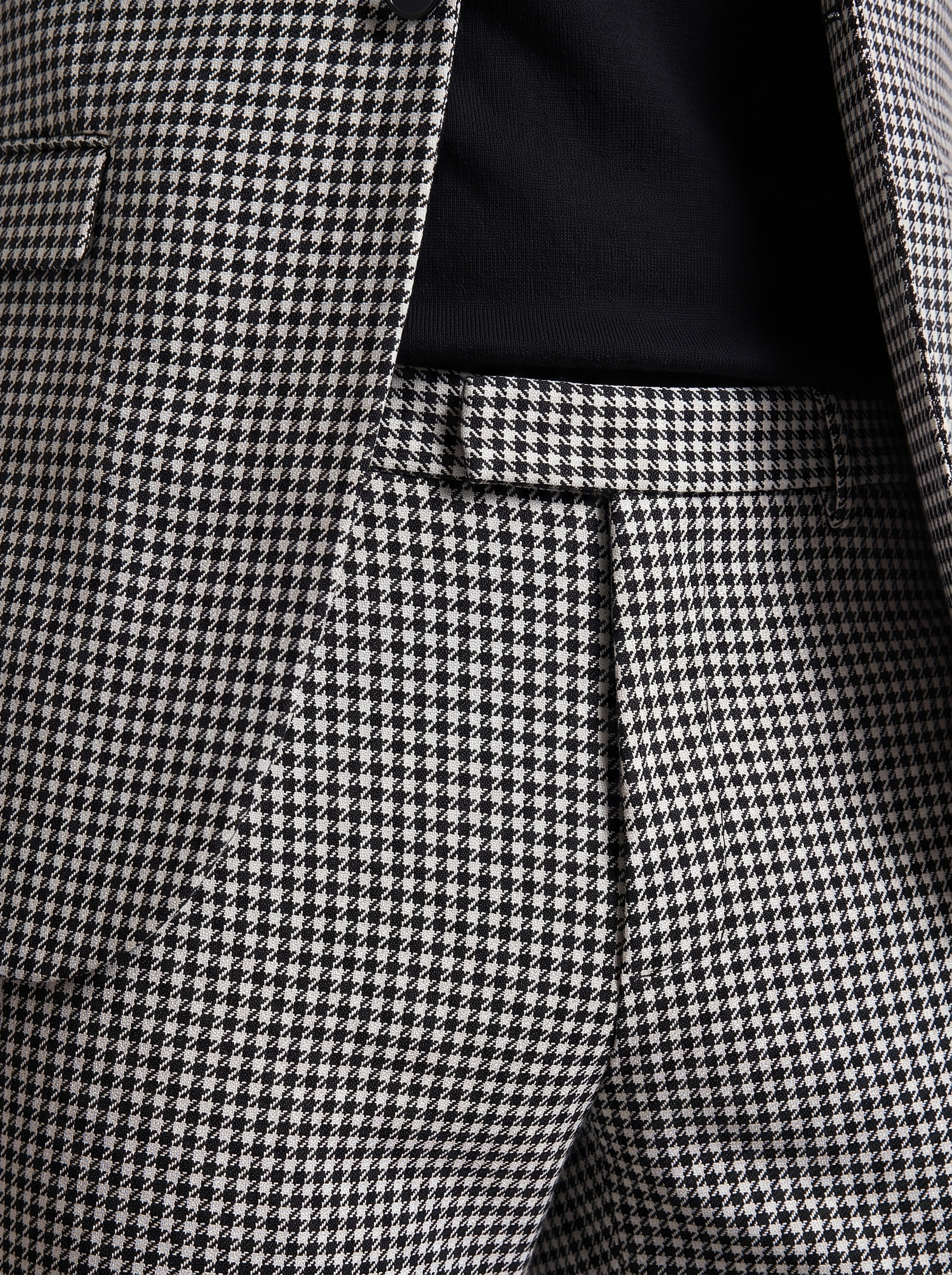 Conjunto de americana y pantalón con estampado de pata de gallo para hombre-Sets for Men-Casaluzia