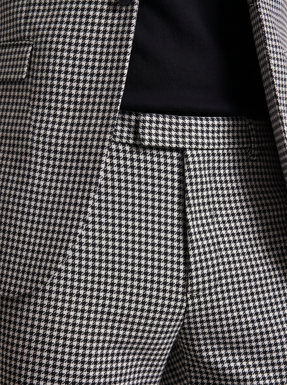 Conjunto de americana y pantalón con estampado de pata de gallo para hombre-Sets for Men-Casaluzia