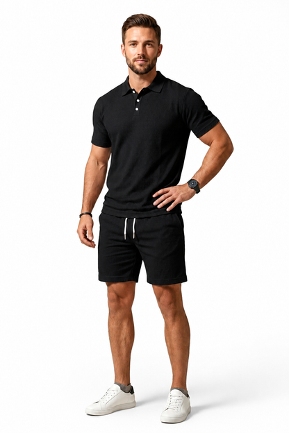 Conjunto de Blazer de Manga Corta y Shorts para Hombre-Sets for Men-Casaluzia