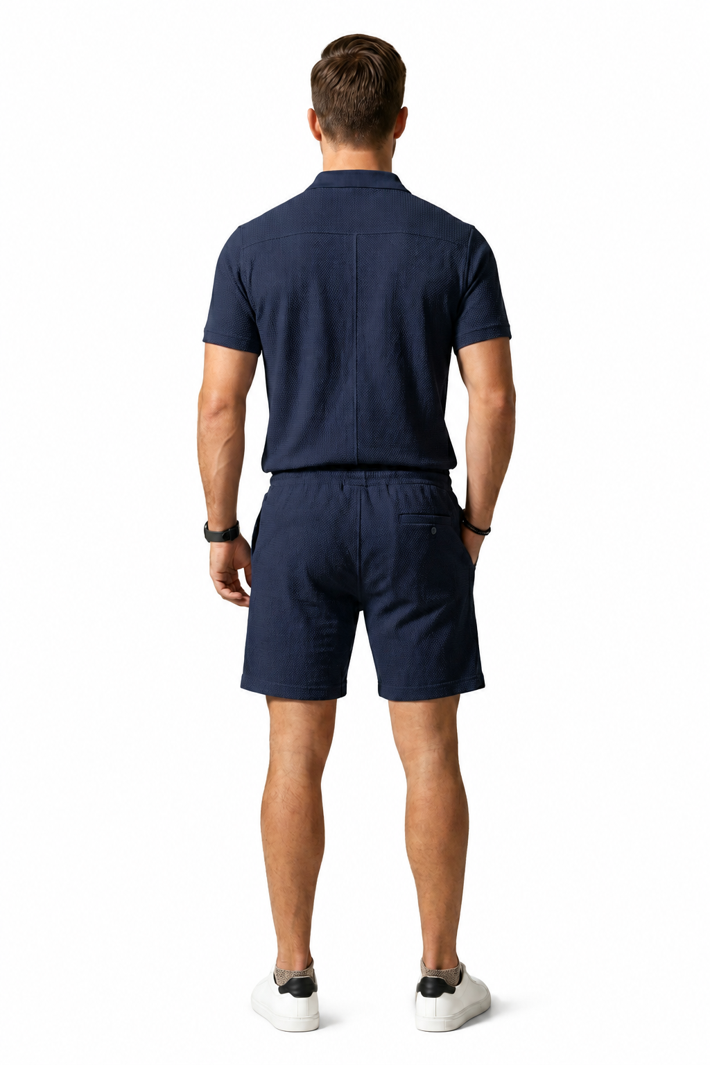 Conjunto de Blazer de Manga Corta y Shorts para Hombre-Sets for Men-Casaluzia
