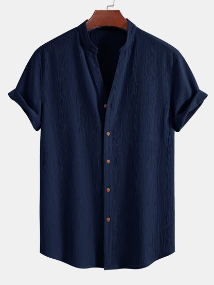 Conjunto de camisa de manga corta y pantalón para hombre-Sets for Men-Casaluzia