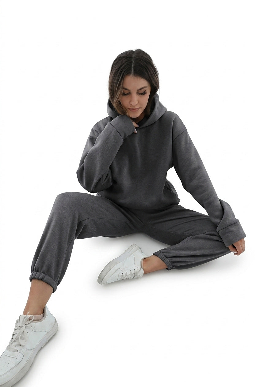 Conjunto de chándal para mujer con sudadera con capucha y pantalones de jogging-Sets for women-Casaluzia