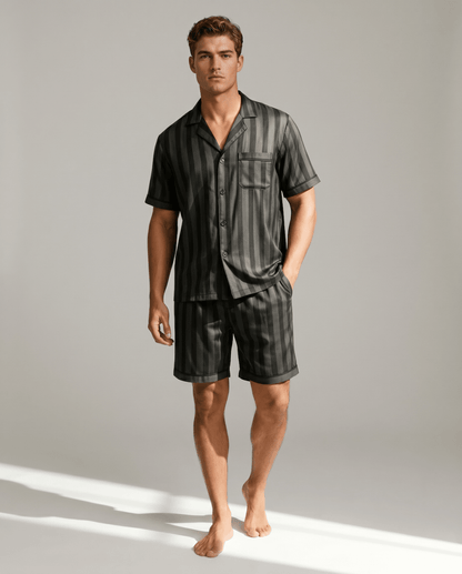 Conjunto de pijama estampado de manga corta para hombre-Sets for women-Casaluzia