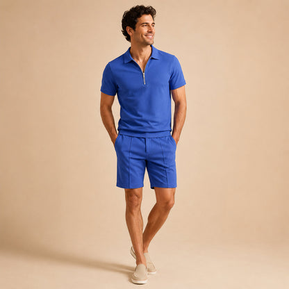 Conjunto de Polo y Pantalones Cortos a Juego para Hombre-Sets for Men-Casaluzia