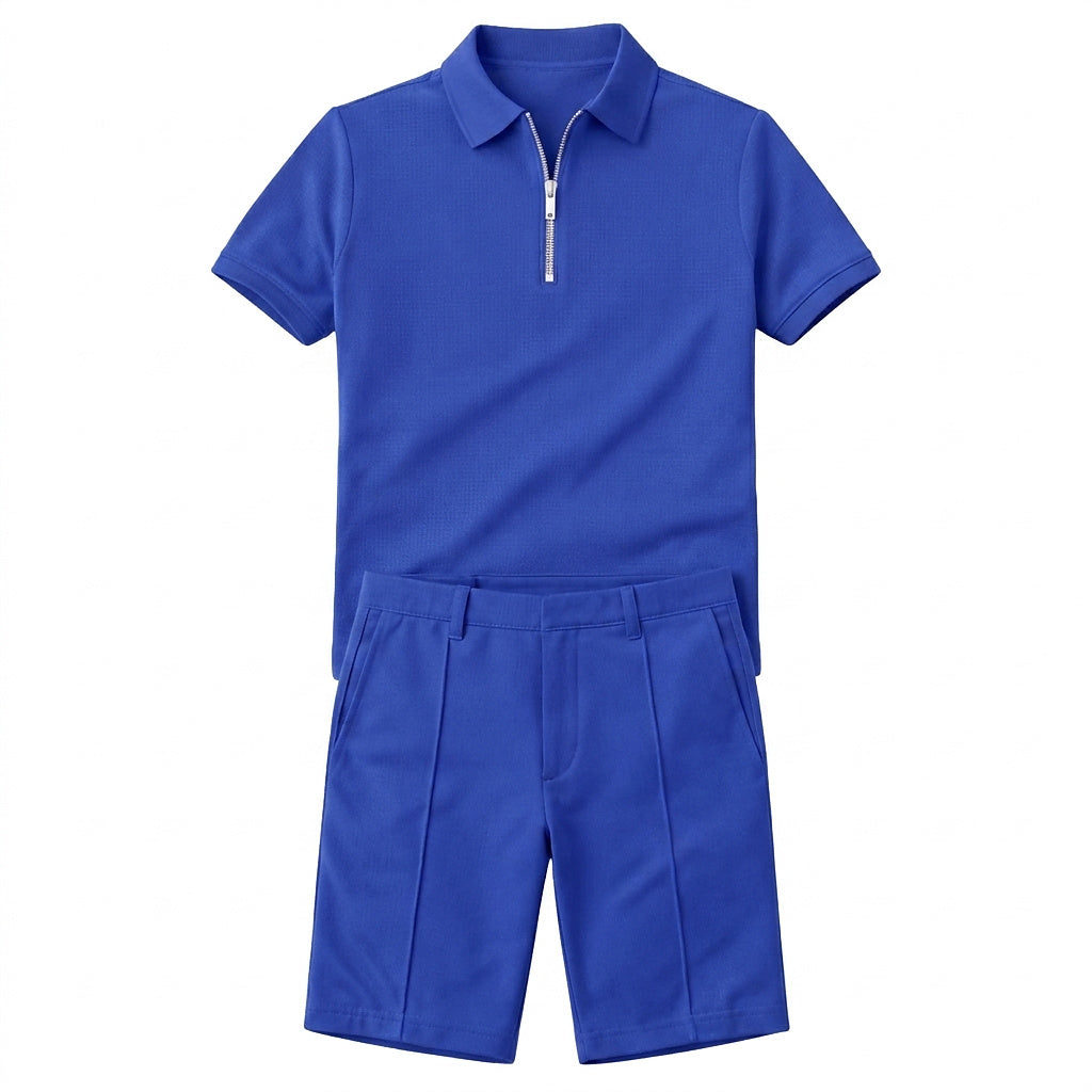 Conjunto de Polo y Pantalones Cortos a Juego para Hombre-Sets for Men-Casaluzia
