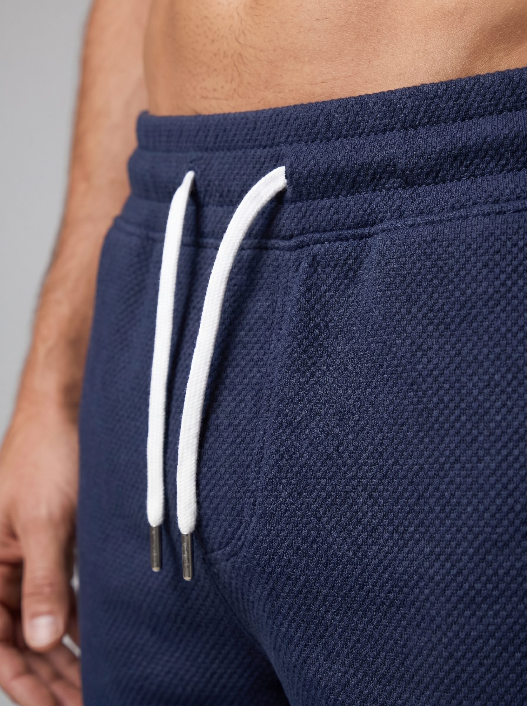 Conjunto de polo y pantalones cortos texturizados para hombre-Sets for Men-Casaluzia
