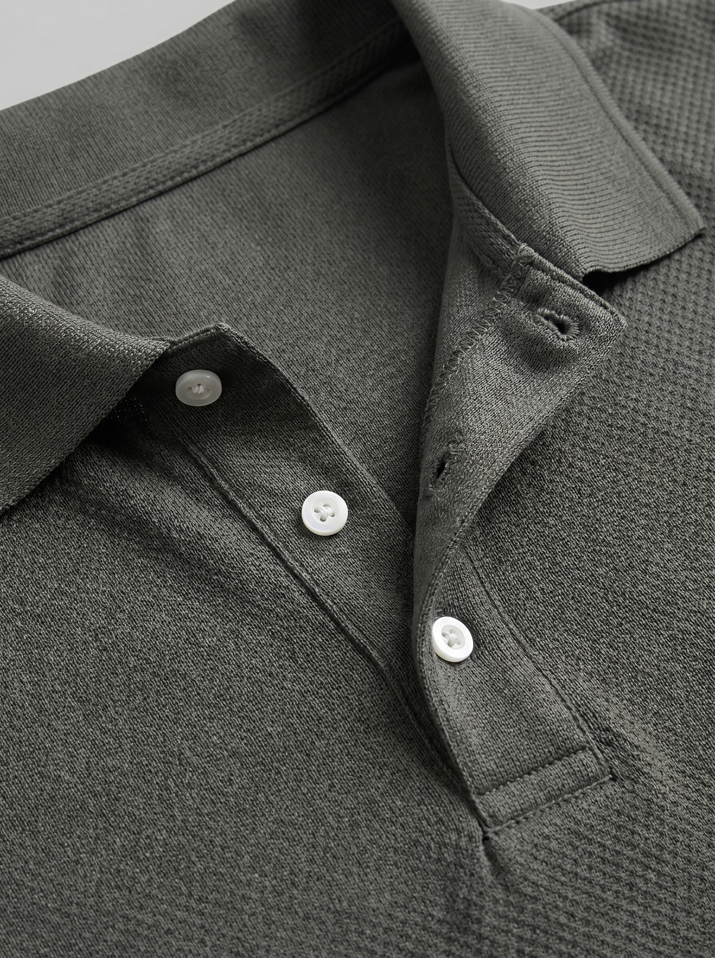 Conjunto de polo y pantalones cortos texturizados para hombre-Sets for Men-Casaluzia