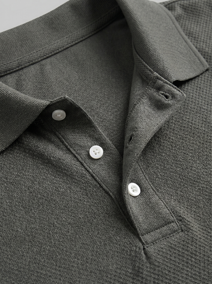 Conjunto de polo y pantalones cortos texturizados para hombre-Sets for Men-Casaluzia