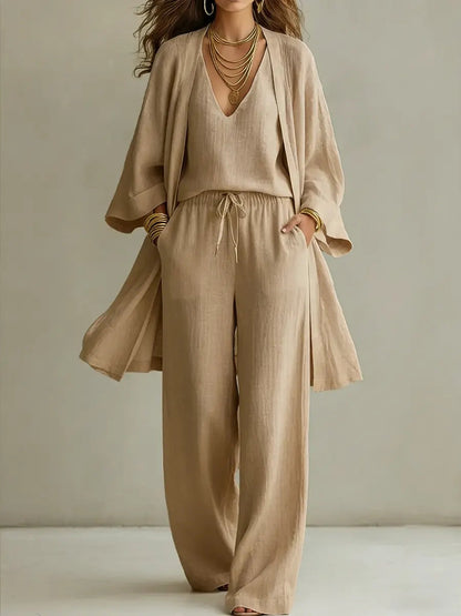 Conjunto de tres piezas a juego para mujer-Sets for women-Casaluzia