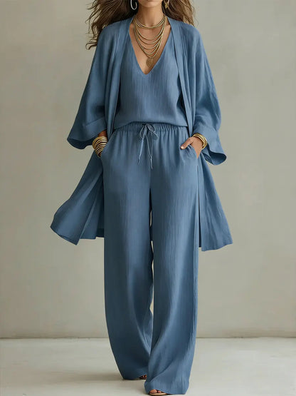 Conjunto de tres piezas a juego para mujer-Sets for women-Casaluzia