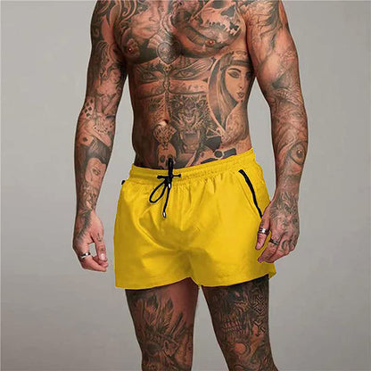 De hombre: Bañador con cintura elástica y cordón-Swimwear for men-Casaluzia