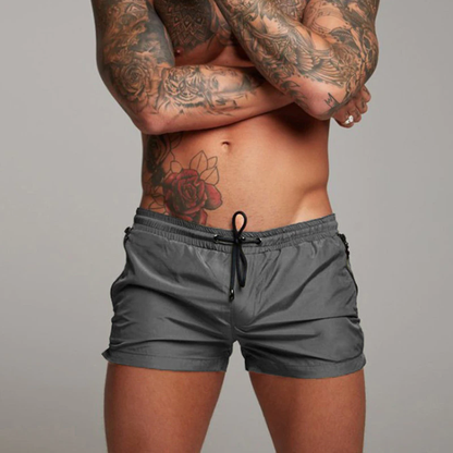De hombre: Bañador con cintura elástica y cordón-Swimwear for men-Casaluzia