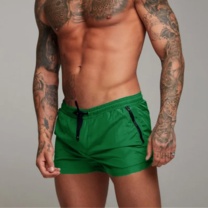 De hombre: Bañador con cintura elástica y cordón-Swimwear for men-Casaluzia
