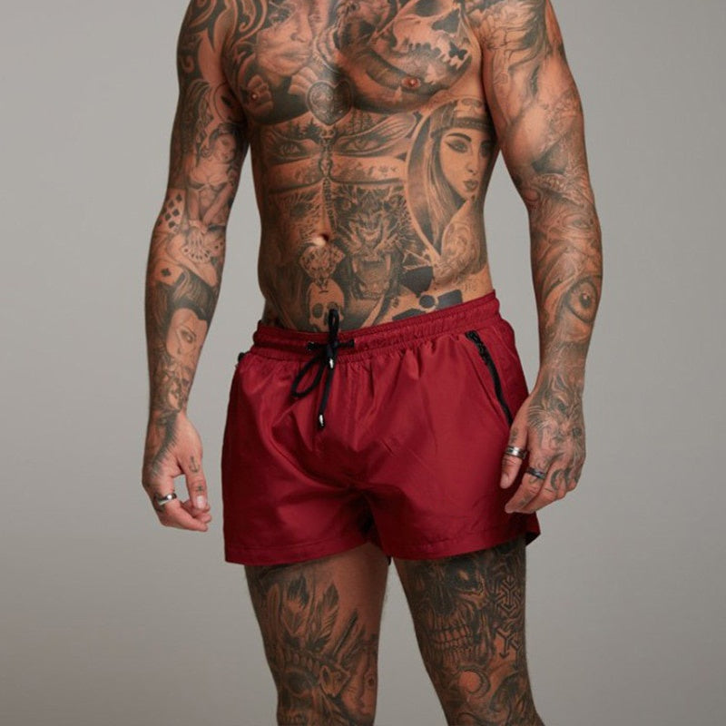 De hombre: Bañador con cintura elástica y cordón-Swimwear for men-Casaluzia
