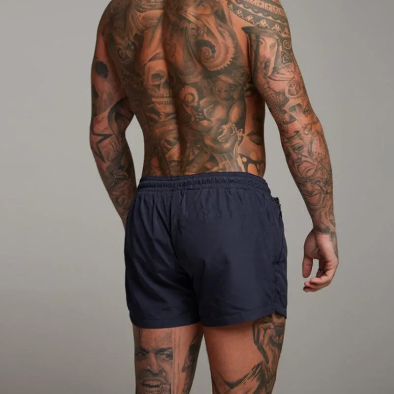 De hombre: Bañador con cintura elástica y cordón-Swimwear for men-Casaluzia