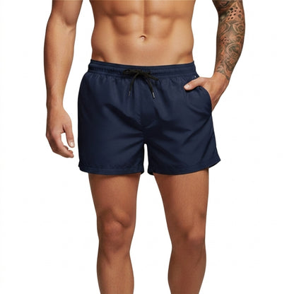 De hombre: Bañador con cintura elástica y cordón-Swimwear for men-Casaluzia