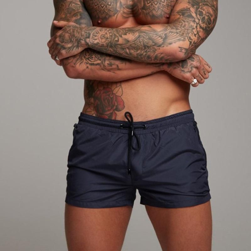 De hombre: Bañador con cintura elástica y cordón-Swimwear for men-Casaluzia