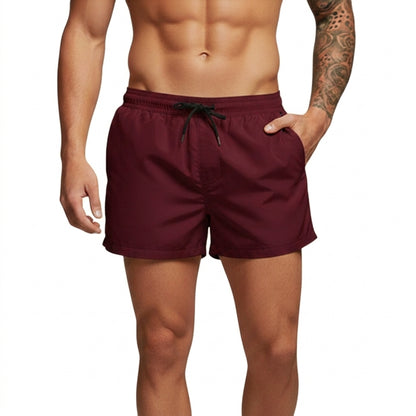 De hombre: Bañador con cintura elástica y cordón-Swimwear for men-Casaluzia