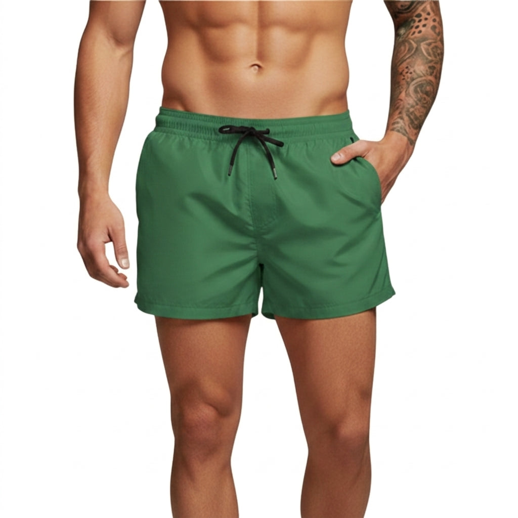 De hombre: Bañador con cintura elástica y cordón-Swimwear for men-Casaluzia