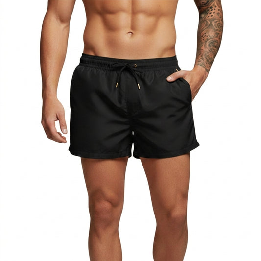De hombre: Bañador con cintura elástica y cordón-Swimwear for men-Casaluzia