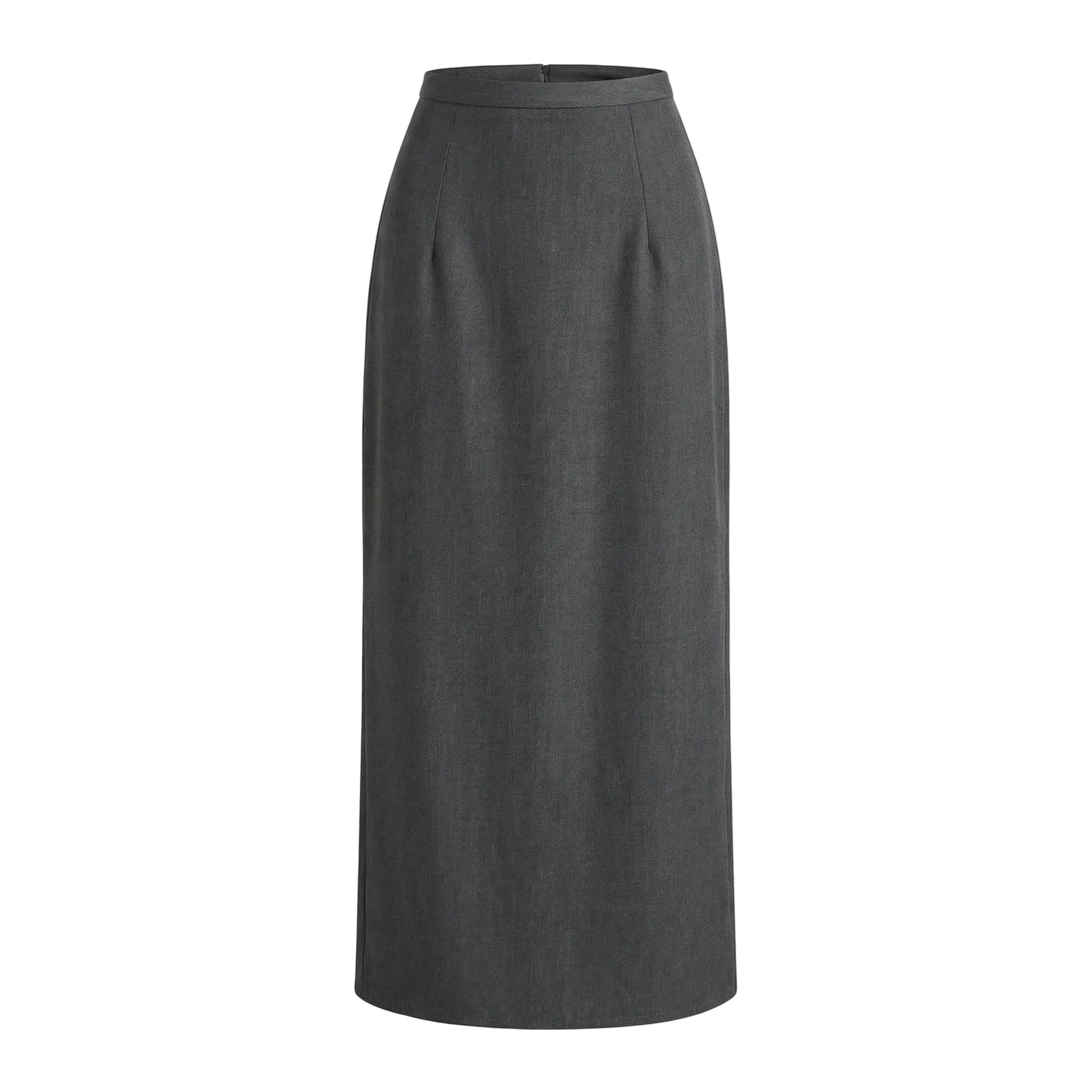 Falda larga para mujer con cintura alta y silueta recta-Skirt for women-Casaluzia