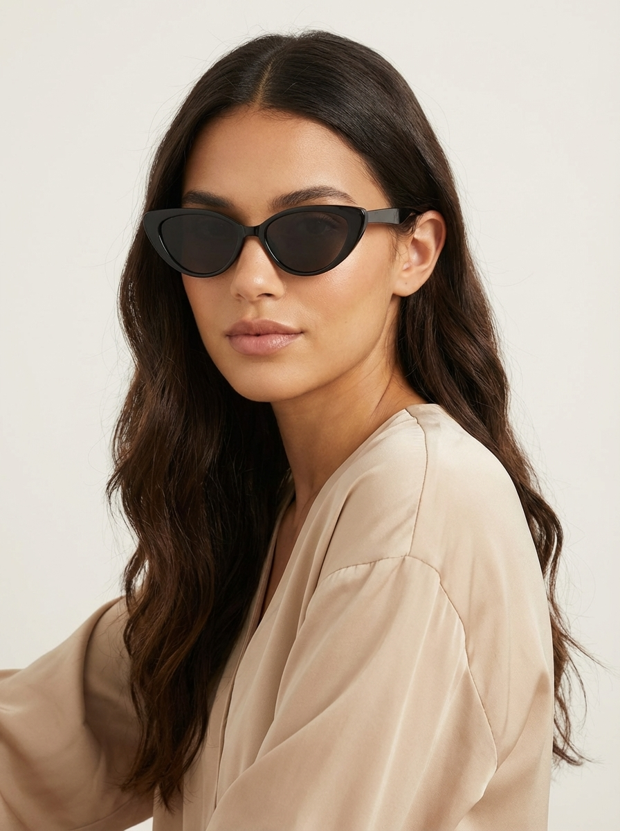 Gafas de sol Cat-Eye de mujer con montura sólida-Glasses for women-Casaluzia