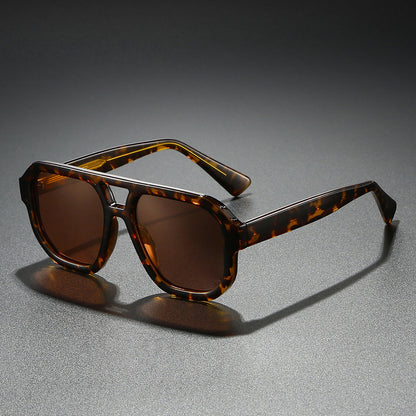 Gafas de sol cuadradas de doble puente para hombre-Glasses for men-Casaluzia