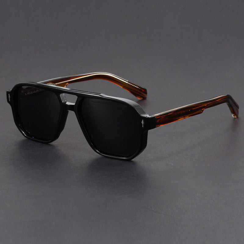 Gafas de sol cuadradas unisex con doble puente-Glasses unisex-Casaluzia
