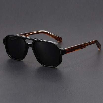Gafas de sol cuadradas unisex con doble puente-Glasses unisex-Casaluzia